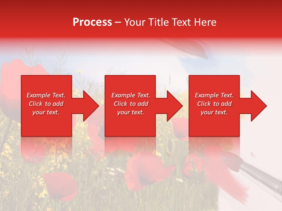 Blue Paint Yellow PowerPoint Template