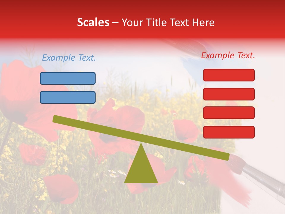 Blue Paint Yellow PowerPoint Template