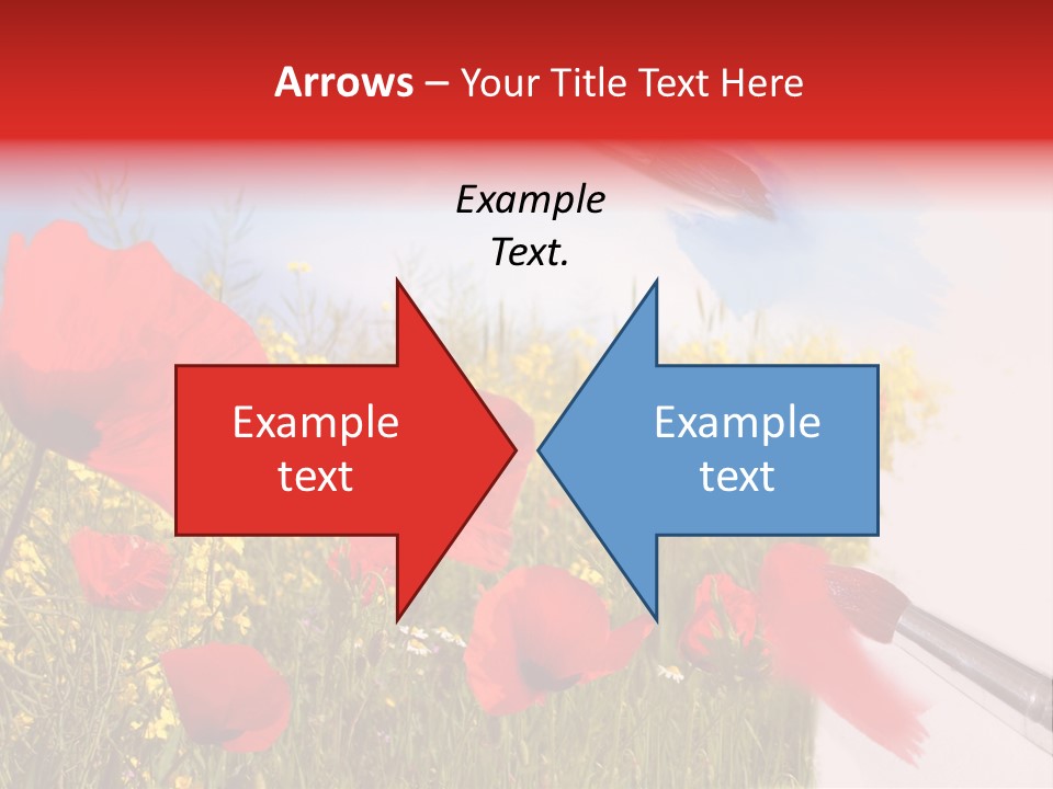 Blue Paint Yellow PowerPoint Template