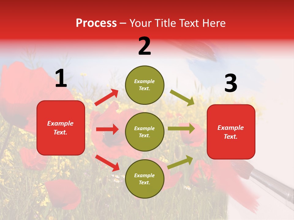 Blue Paint Yellow PowerPoint Template