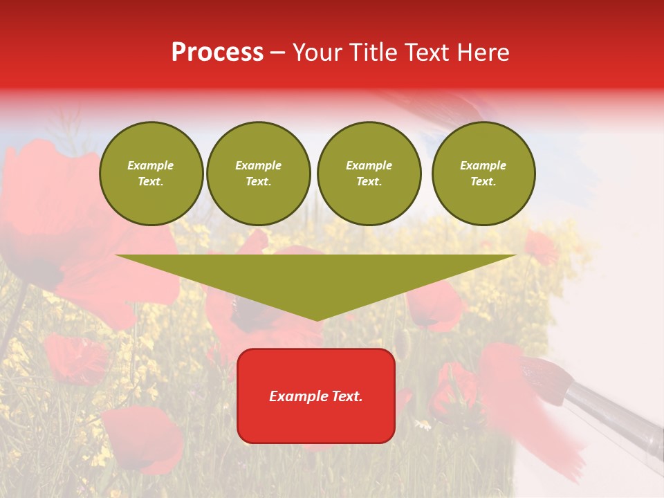 Blue Paint Yellow PowerPoint Template