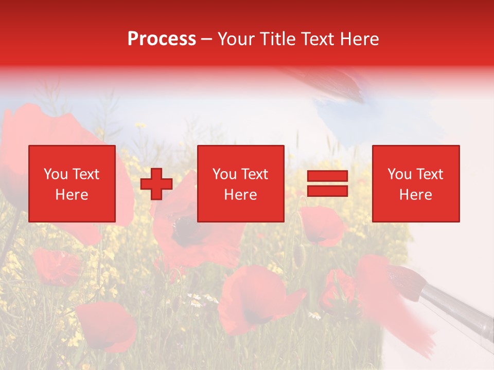 Blue Paint Yellow PowerPoint Template