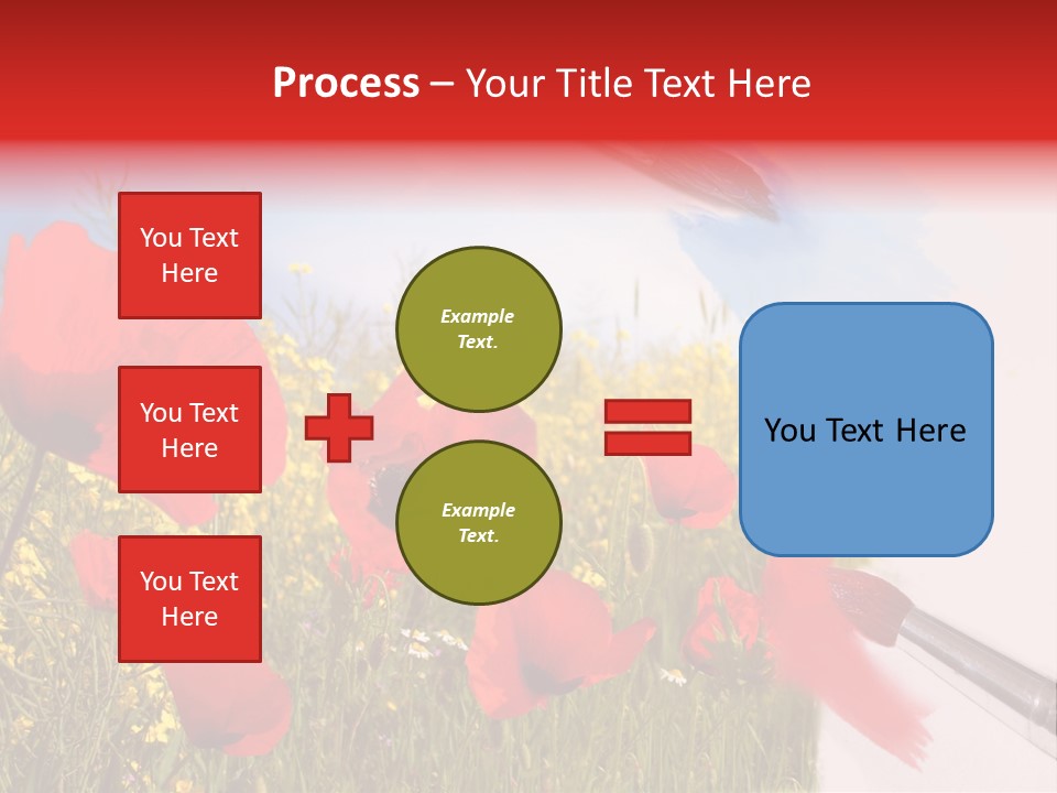 Blue Paint Yellow PowerPoint Template