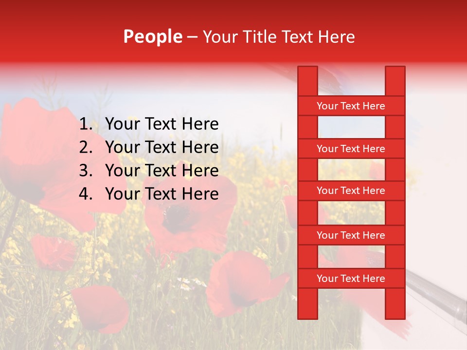 Blue Paint Yellow PowerPoint Template