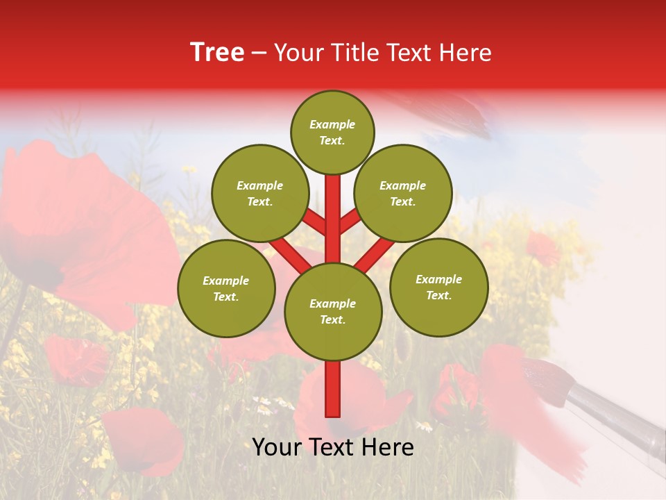 Blue Paint Yellow PowerPoint Template