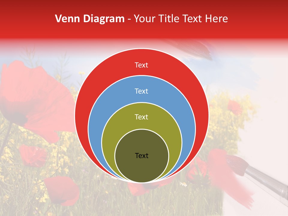 Blue Paint Yellow PowerPoint Template