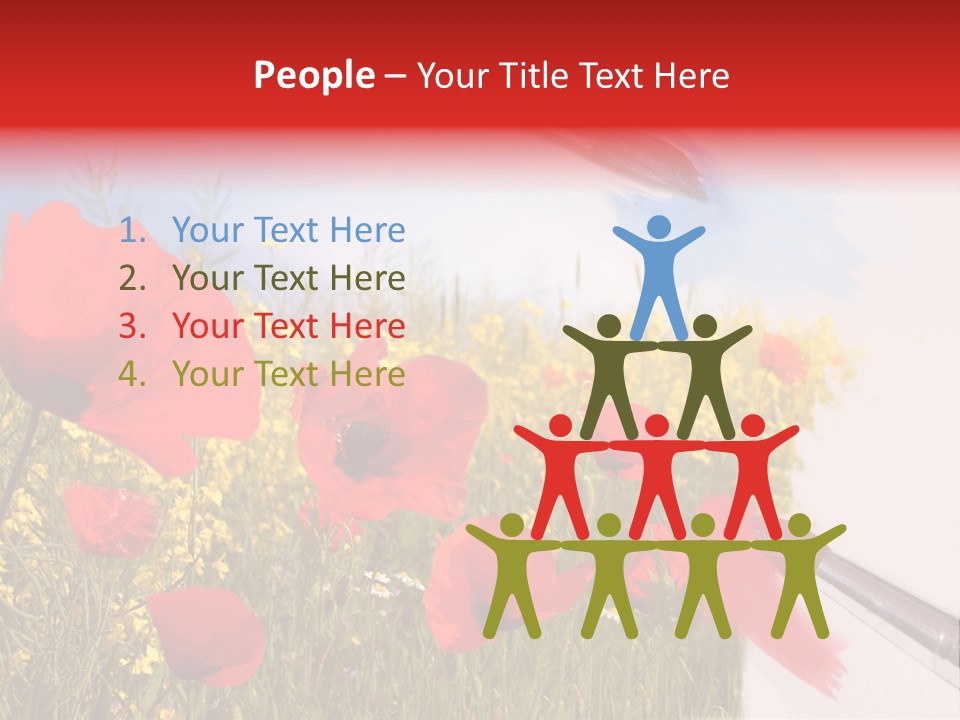 Blue Paint Yellow PowerPoint Template