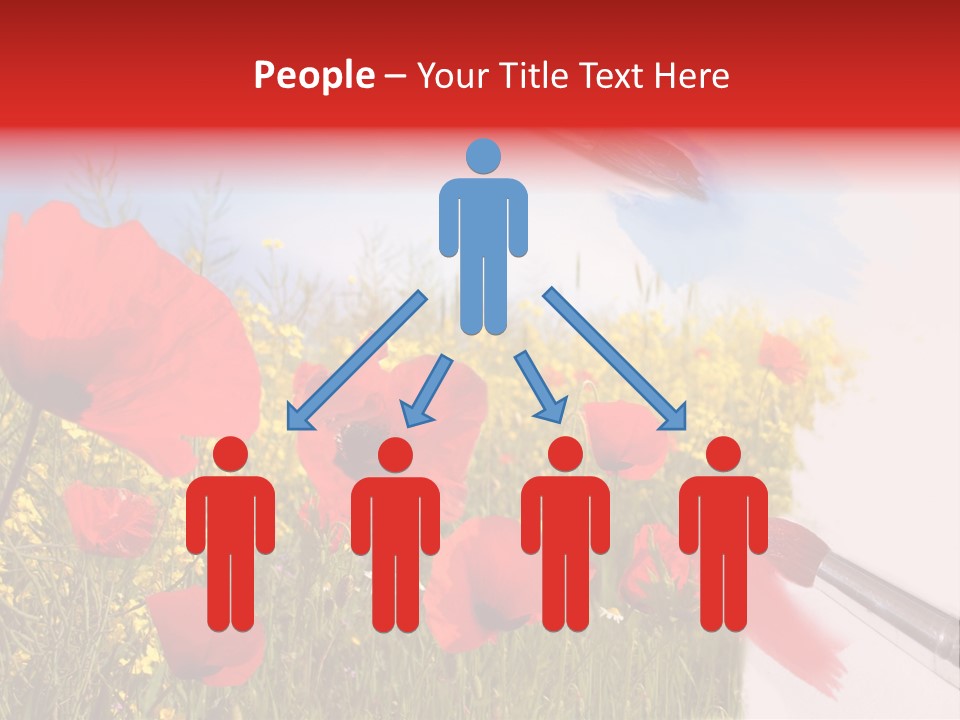 Blue Paint Yellow PowerPoint Template