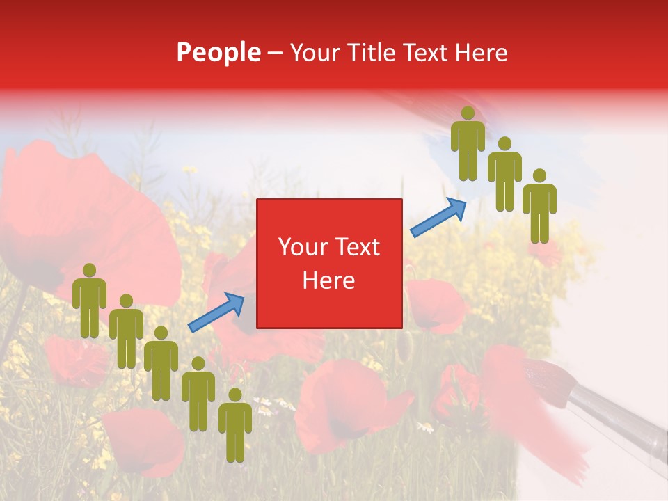 Blue Paint Yellow PowerPoint Template