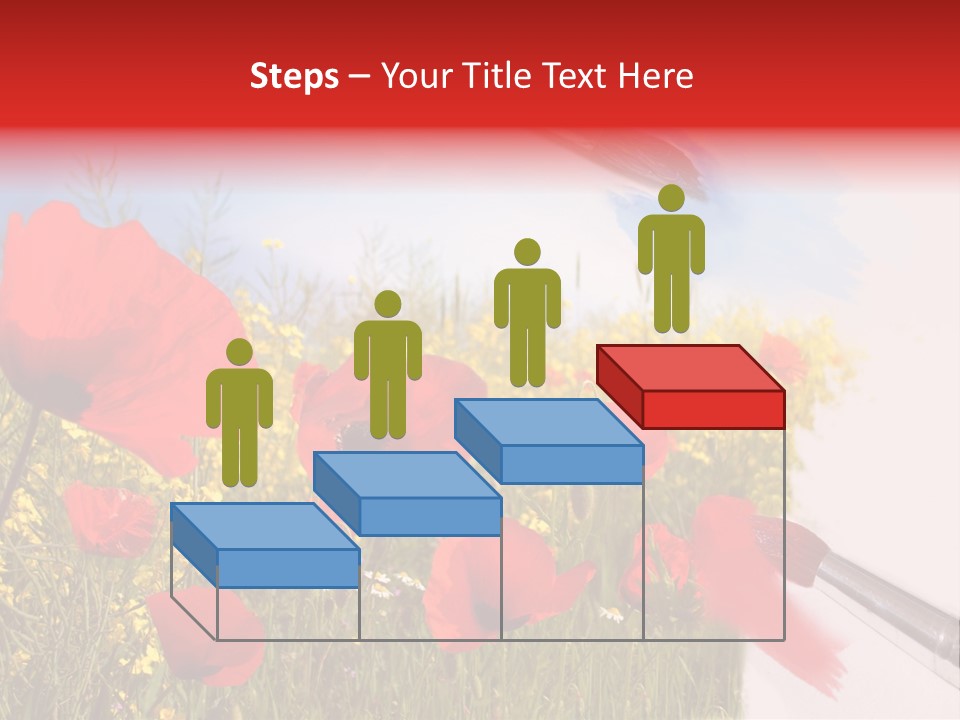 Blue Paint Yellow PowerPoint Template