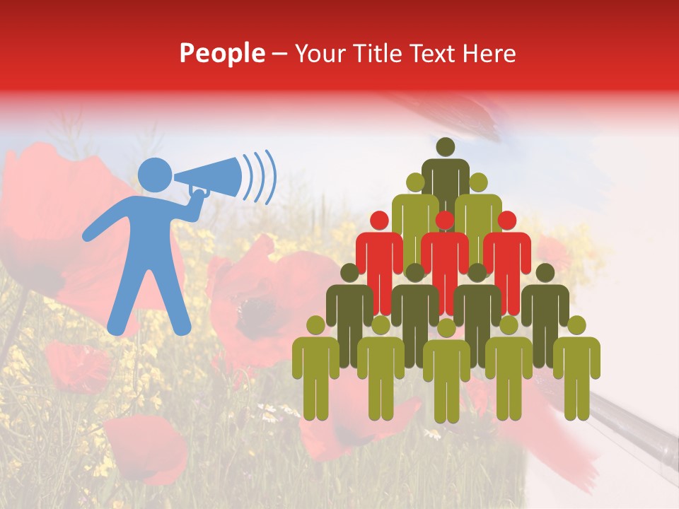 Blue Paint Yellow PowerPoint Template