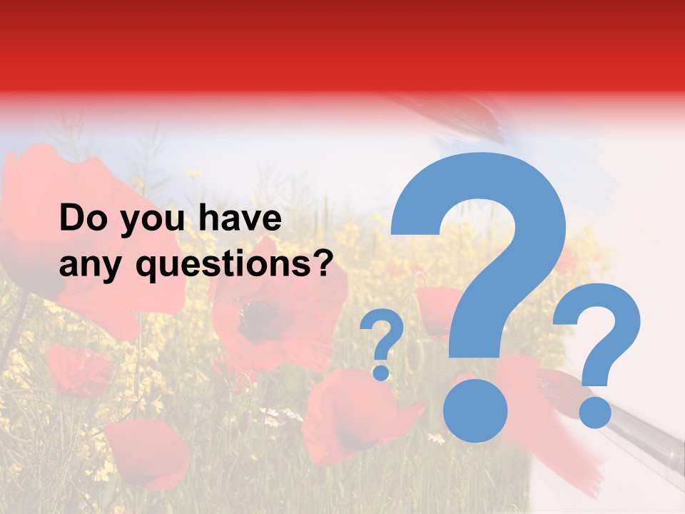 Blue Paint Yellow PowerPoint Template