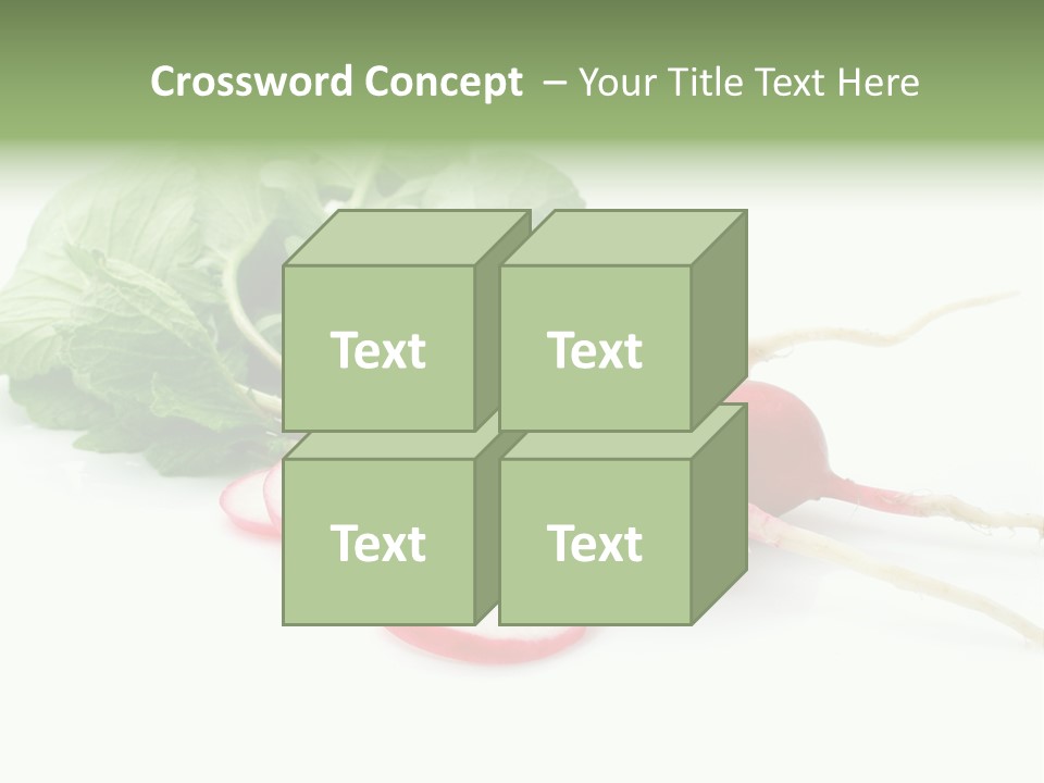 Ripe Radish Vegetarian PowerPoint Template