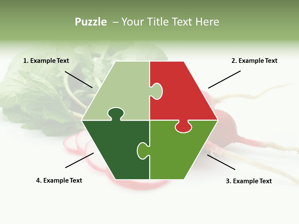 Ripe Radish Vegetarian PowerPoint Template