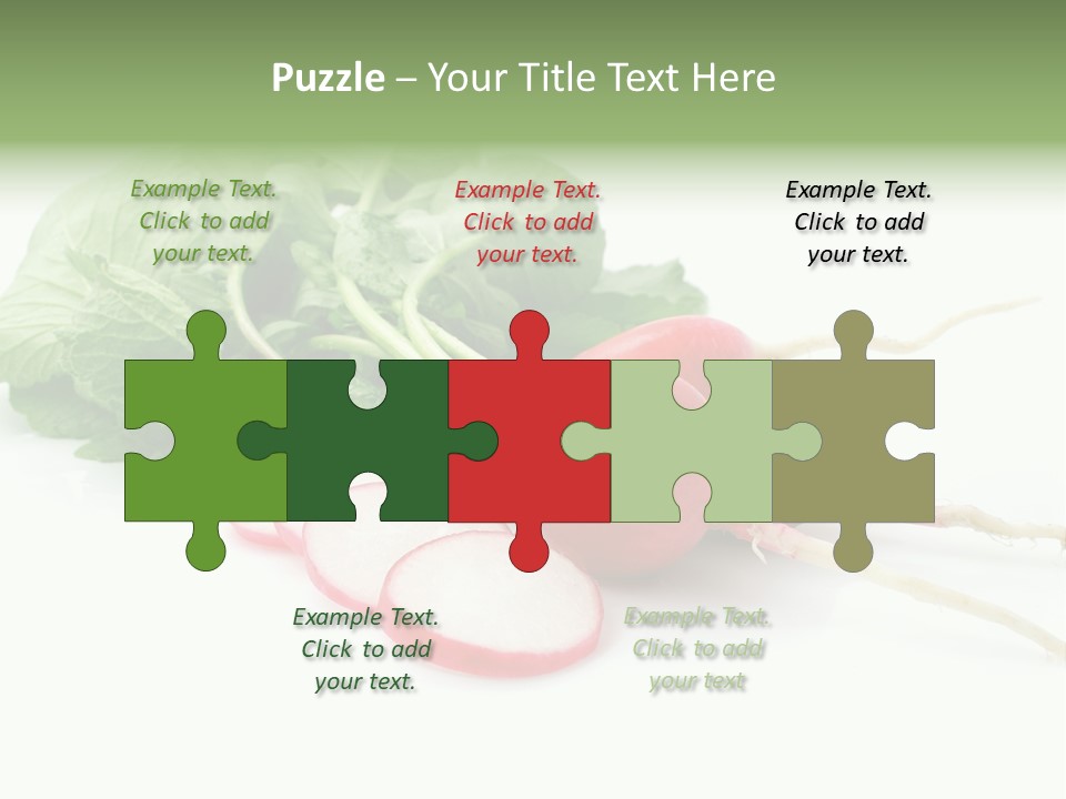 Ripe Radish Vegetarian PowerPoint Template