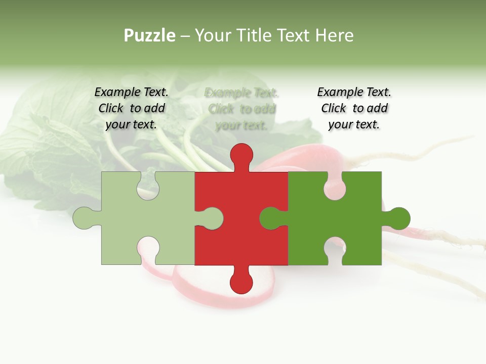 Ripe Radish Vegetarian PowerPoint Template