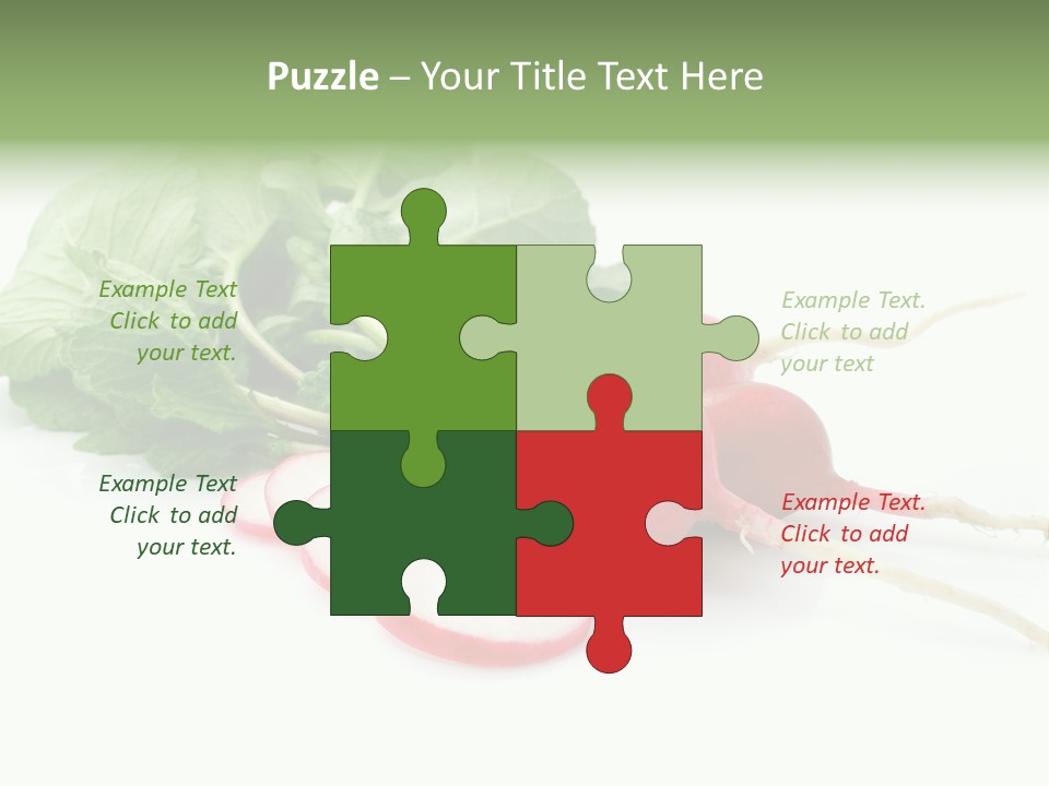 Ripe Radish Vegetarian PowerPoint Template