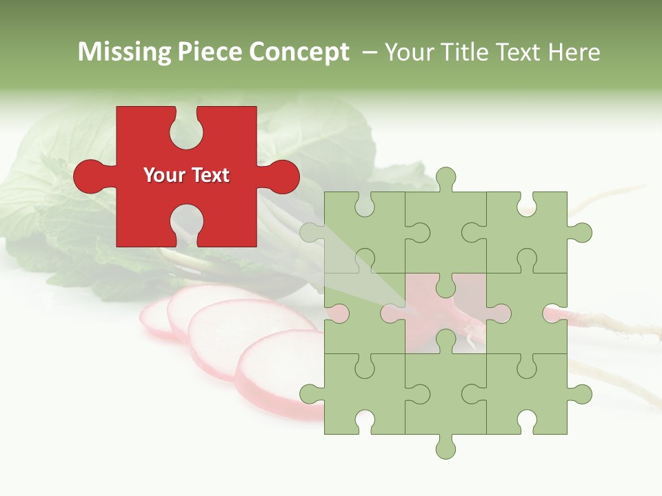 Ripe Radish Vegetarian PowerPoint Template