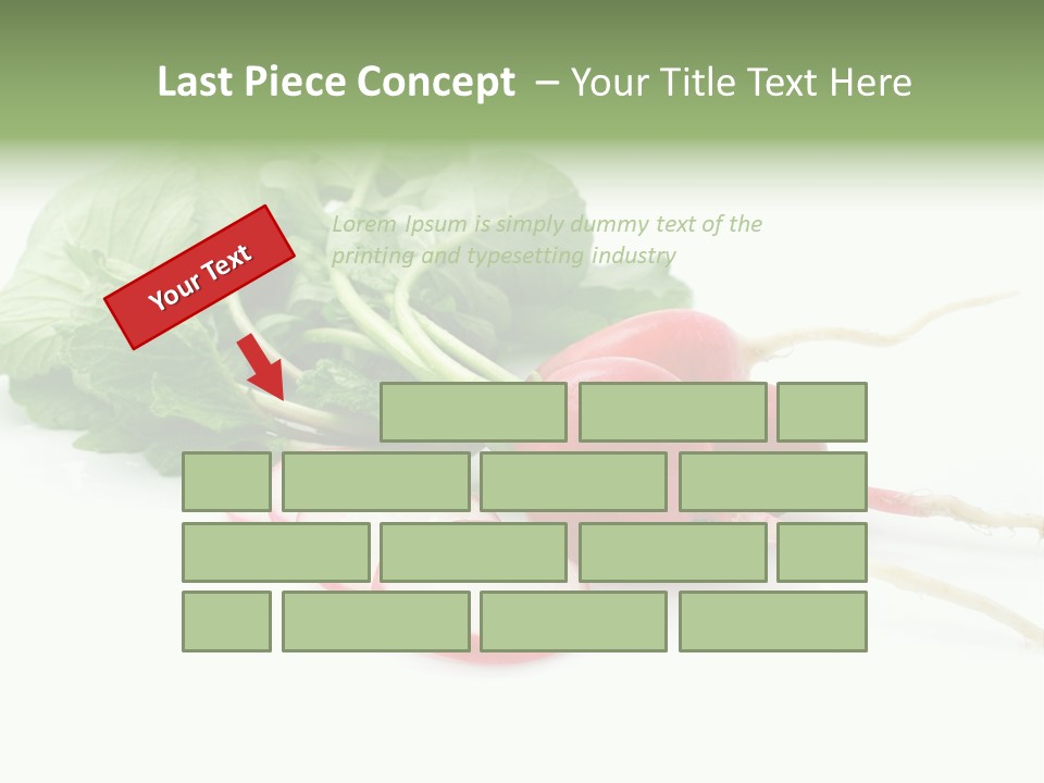 Ripe Radish Vegetarian PowerPoint Template