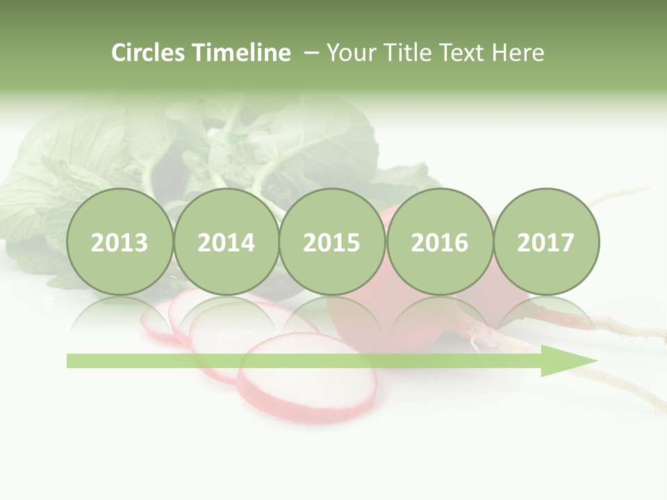 Ripe Radish Vegetarian PowerPoint Template