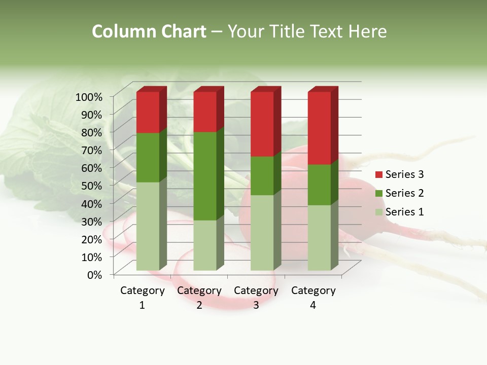 Ripe Radish Vegetarian PowerPoint Template