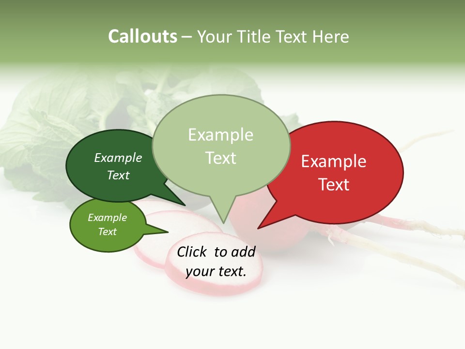 Ripe Radish Vegetarian PowerPoint Template