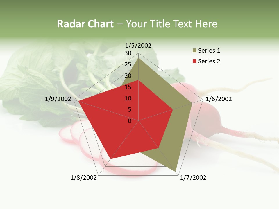 Ripe Radish Vegetarian PowerPoint Template