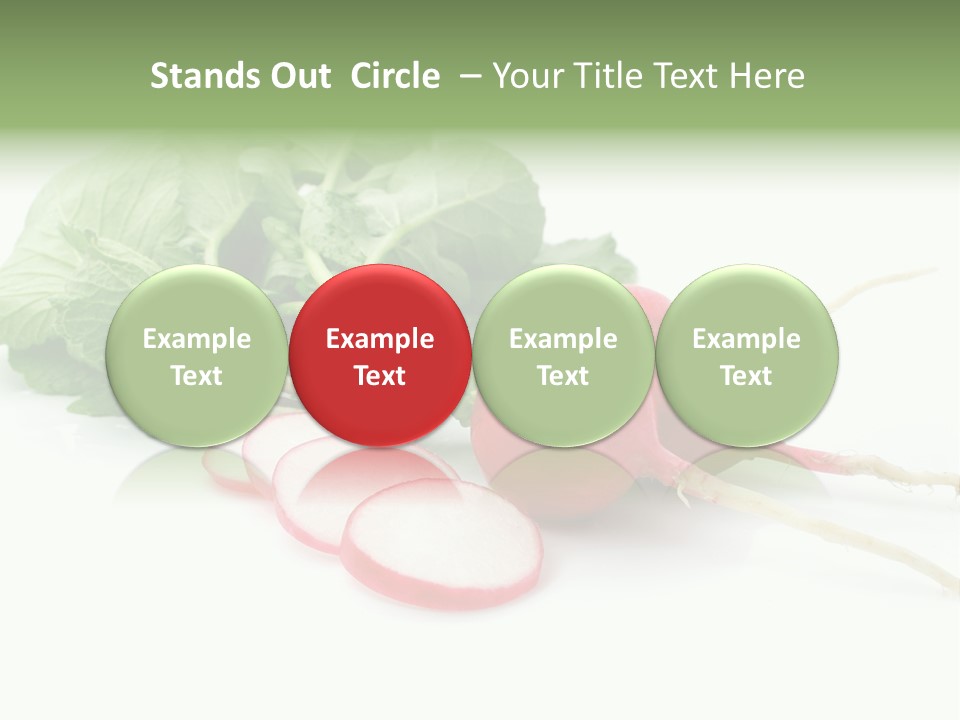 Ripe Radish Vegetarian PowerPoint Template