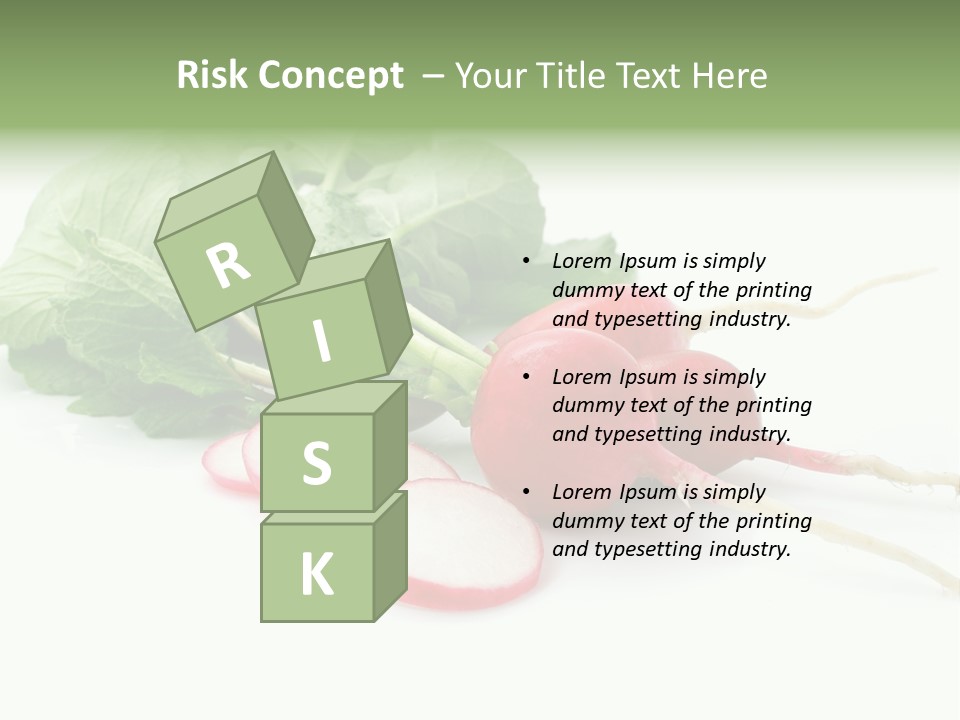 Ripe Radish Vegetarian PowerPoint Template