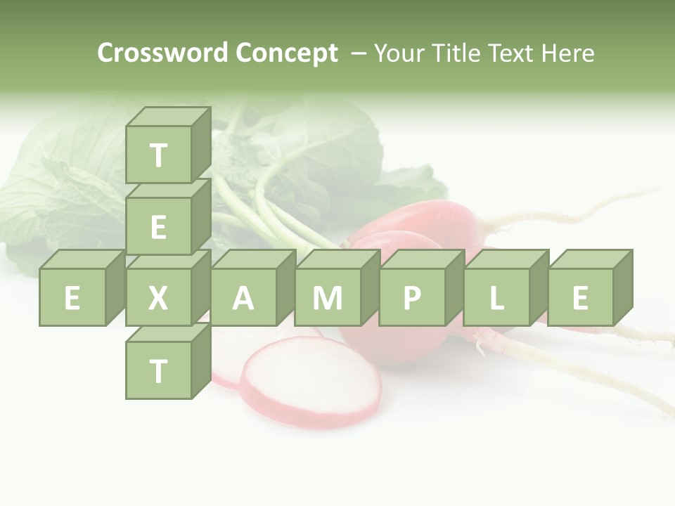 Ripe Radish Vegetarian PowerPoint Template