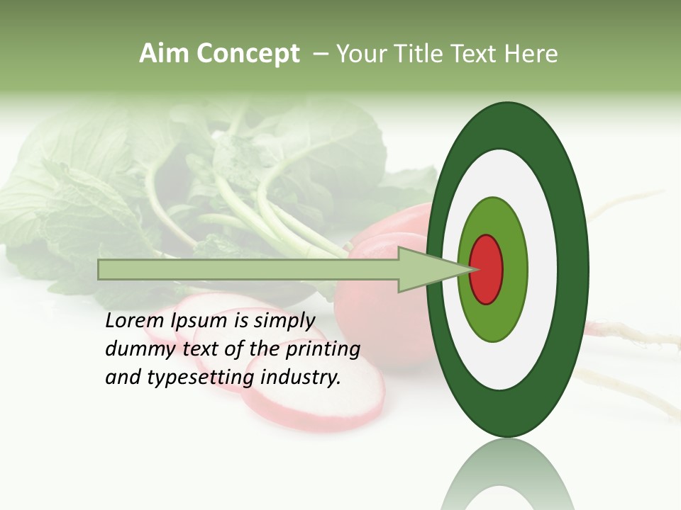 Ripe Radish Vegetarian PowerPoint Template