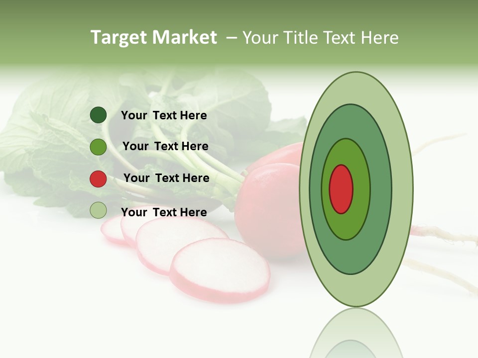 Ripe Radish Vegetarian PowerPoint Template