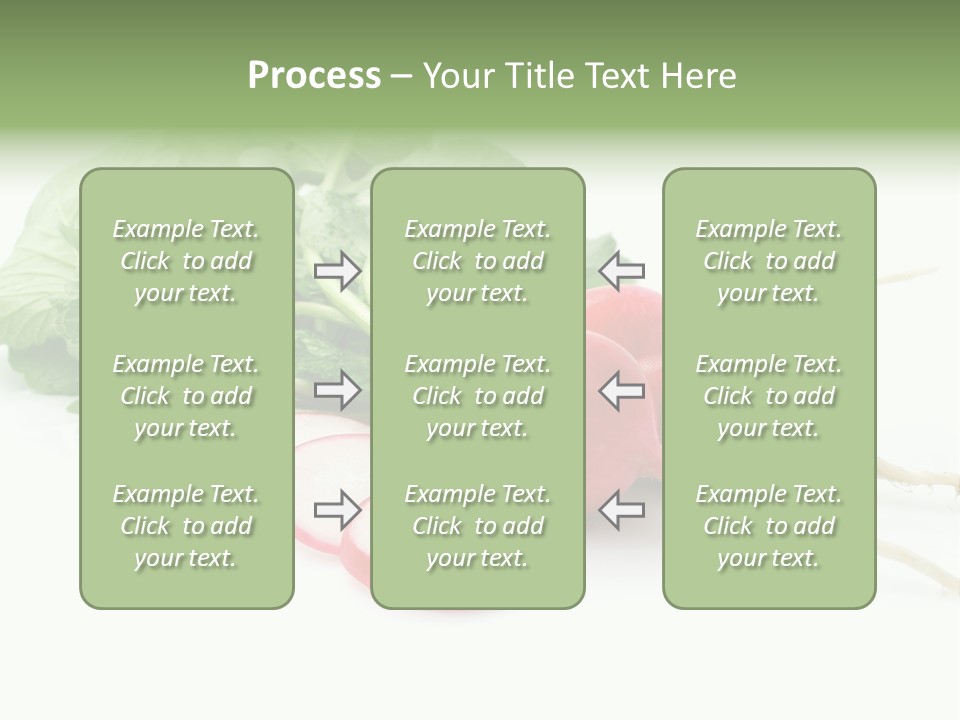 Ripe Radish Vegetarian PowerPoint Template