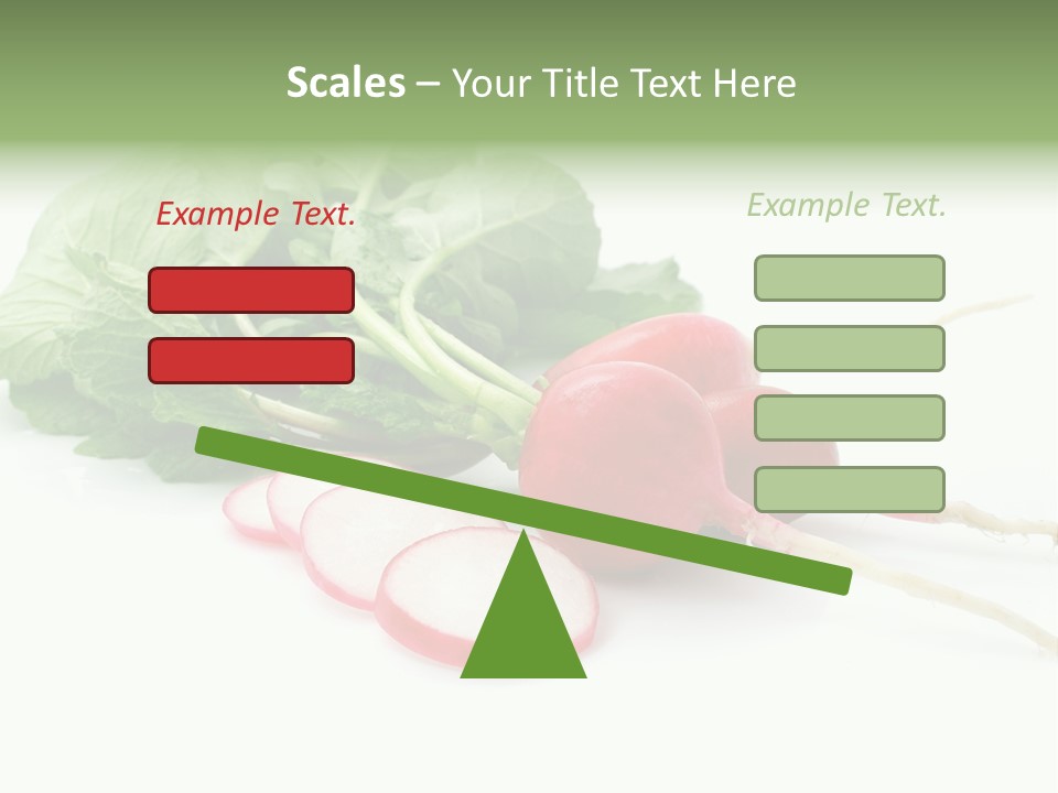 Ripe Radish Vegetarian PowerPoint Template
