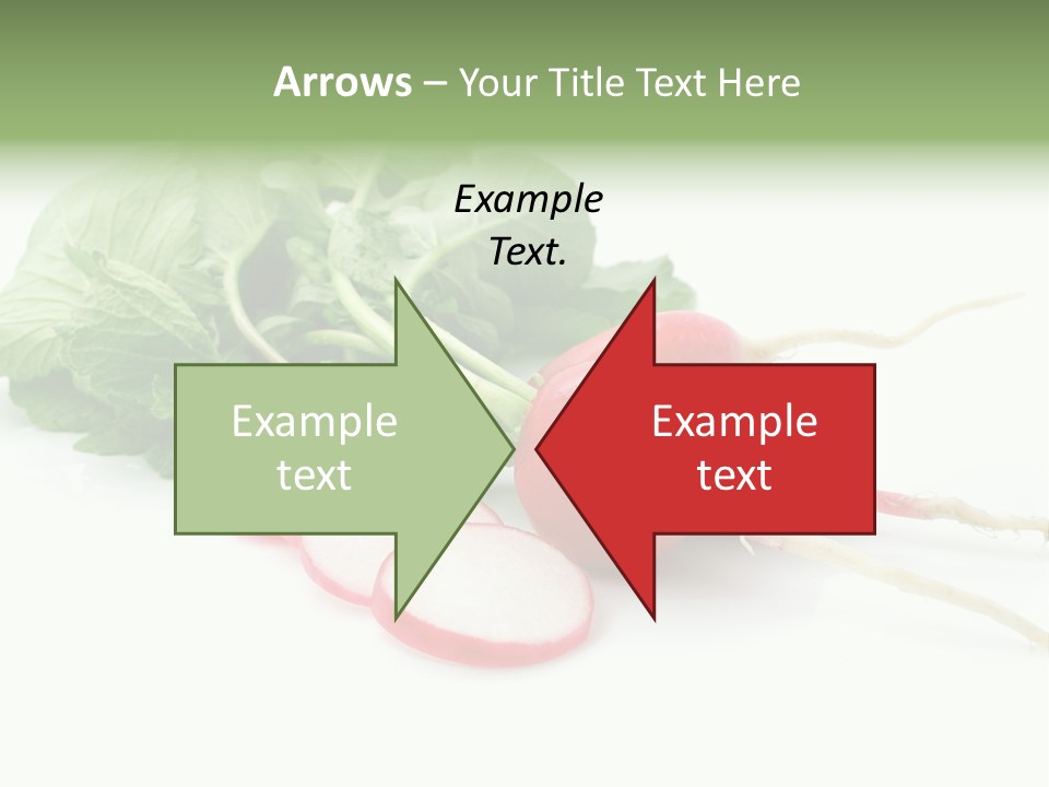 Ripe Radish Vegetarian PowerPoint Template