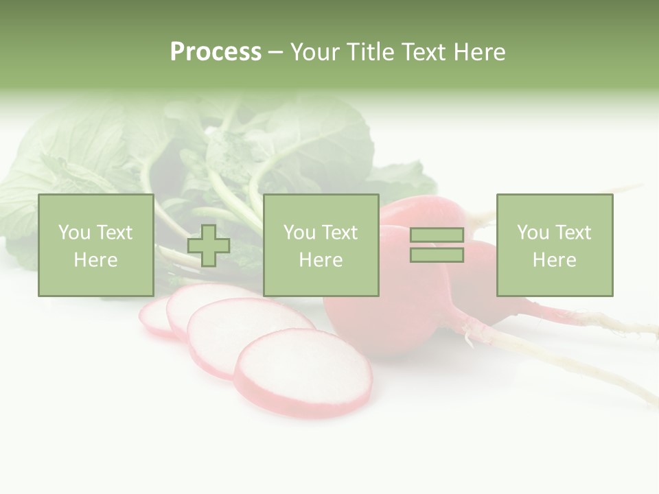 Ripe Radish Vegetarian PowerPoint Template