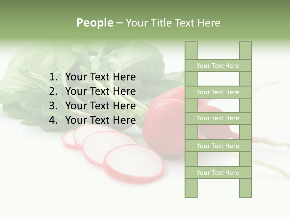 Ripe Radish Vegetarian PowerPoint Template