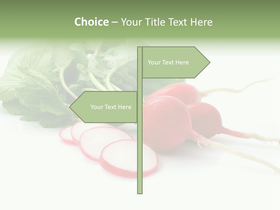 Ripe Radish Vegetarian PowerPoint Template