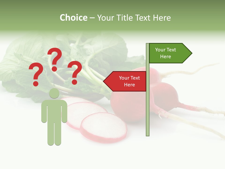 Ripe Radish Vegetarian PowerPoint Template