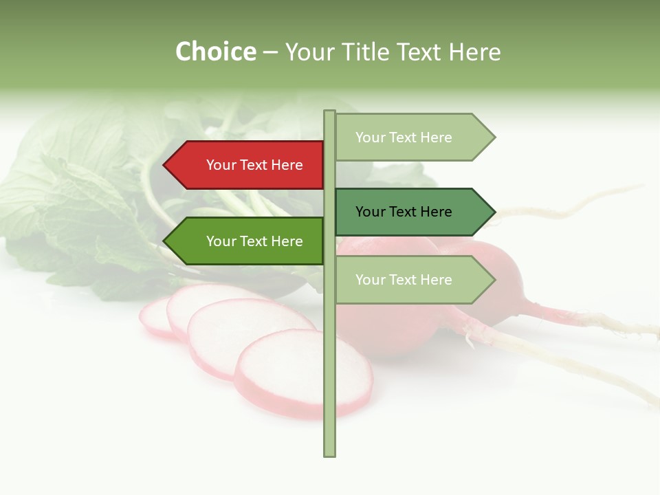 Ripe Radish Vegetarian PowerPoint Template