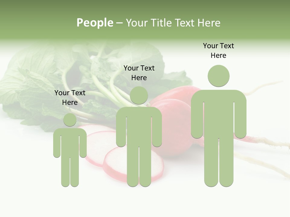 Ripe Radish Vegetarian PowerPoint Template