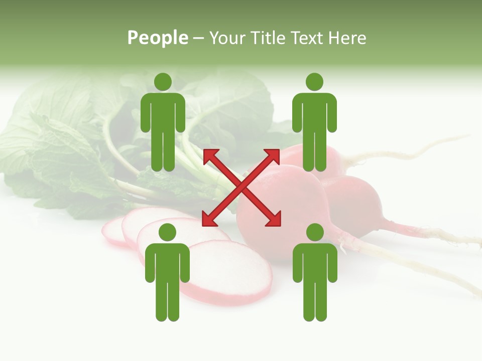 Ripe Radish Vegetarian PowerPoint Template