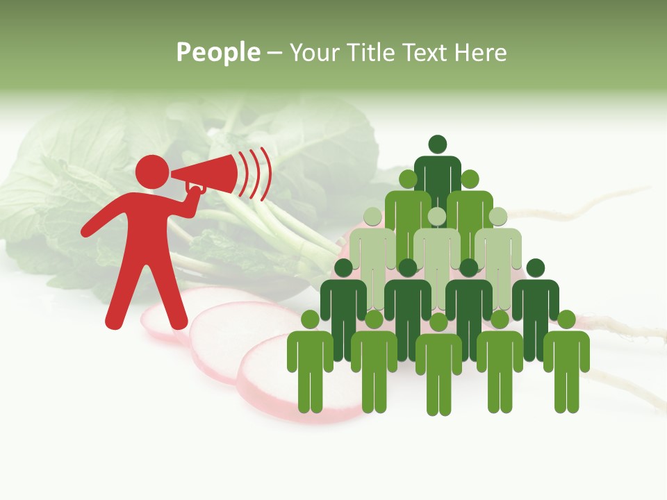 Ripe Radish Vegetarian PowerPoint Template