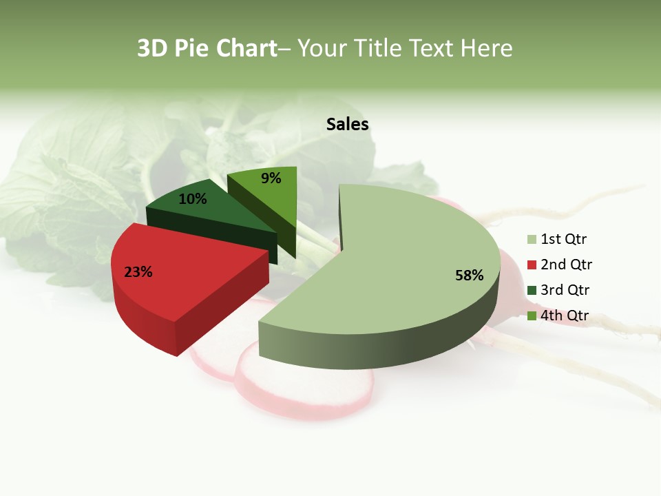 Ripe Radish Vegetarian PowerPoint Template