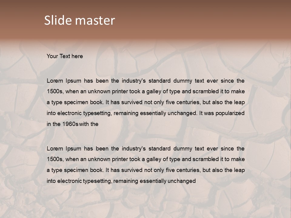 Arid Drained Shadow PowerPoint Template