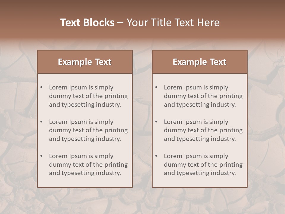 Arid Drained Shadow PowerPoint Template