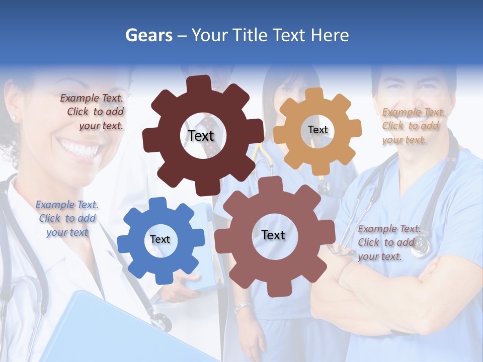 Stethoscope Doctor Clinic PowerPoint Template