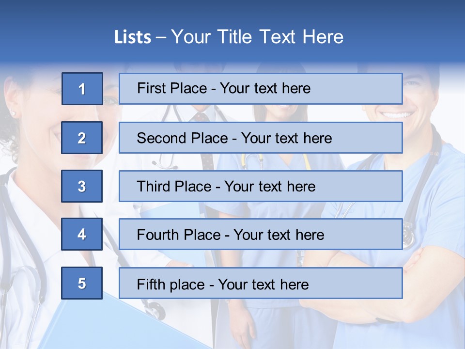 Stethoscope Doctor Clinic PowerPoint Template