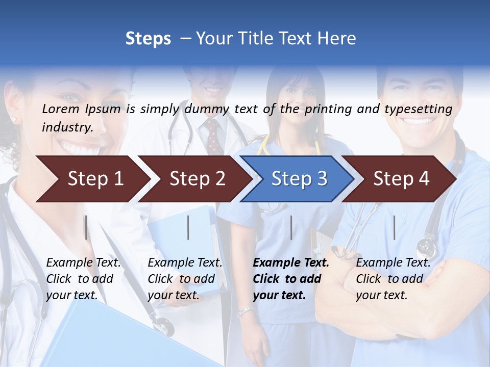 Stethoscope Doctor Clinic PowerPoint Template