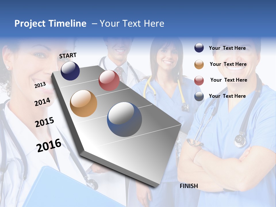 Stethoscope Doctor Clinic PowerPoint Template